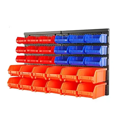 HORUSDY Wall Mounted Storage Bins